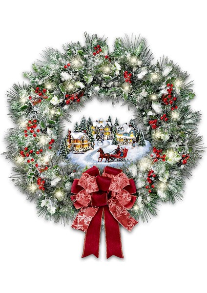 2 Adet Noel Temalı Pencere, Duvar Süs Sticker - Çok Renkli (Yurt Dışından)