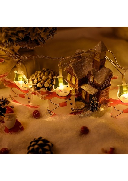 Noel Temalı Işıklı Dekorasyon Süleri - Kırmızı (Yurt Dışından)