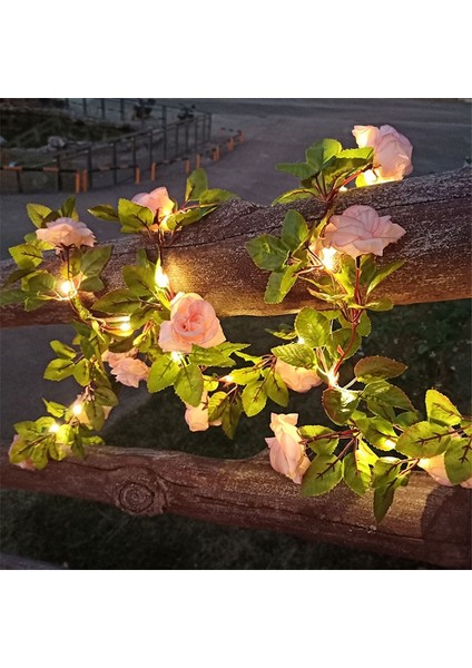 Noel Temalı Işıklı Çiçek Dekorasyon Süleri - Yeşil (Yurt Dışından)