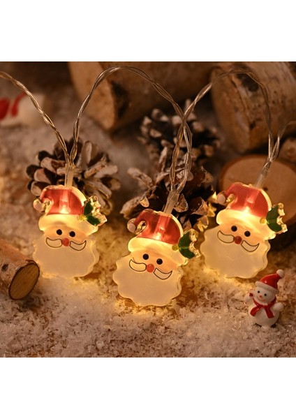 Noel Temalı Işıklı Dekorasyon Süleri - Kırmızı (Yurt Dışından)