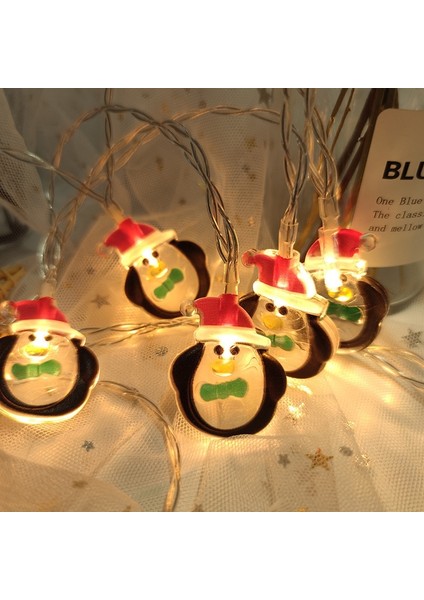 Noel Temalı Işıklı Dekorasyon Süleri - Kırmızı (Yurt Dışından)