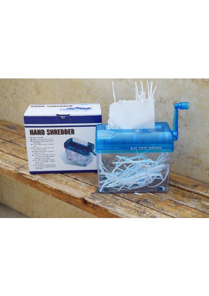 A6 Parçalayıcı Ofis Doküman Parçalayıcı - Mavi (Yurt Dışından)