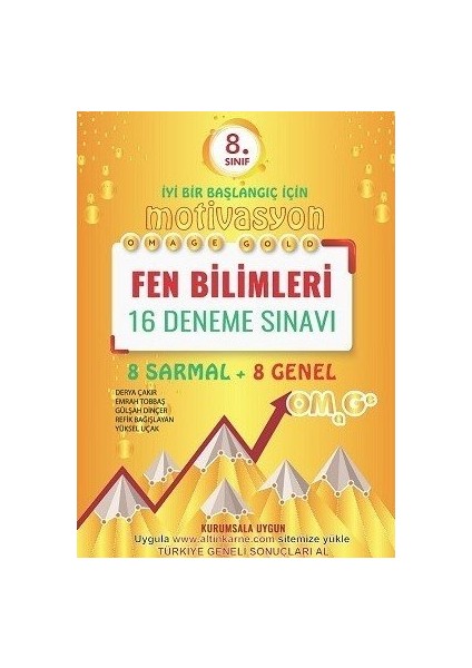 8. Sınıf LGS Omage Gold Fen Bilimleri 16 Deneme