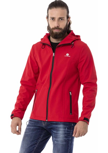 CJ285 Softshell Termal Şardonlu Kırmızı Ceket