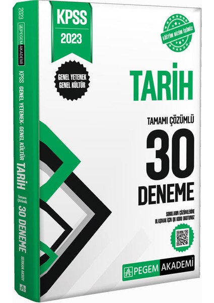 2023 KPSS Genel Kültür Genel Yetenek Tarih 30 Deneme