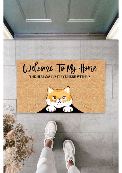 Dekoratif Modern Dijital Baskı - Welcome Özel Tasarım Iç ve Dış Mekan Paspas