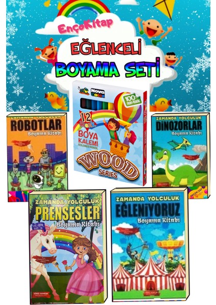 2-6 Yaşa Uygun Eğitici Boyama ve Etkinlik Seti (Ciltli)