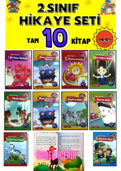 2. Sınıflar Için Okumayı Sevdiren Hikaye Seti (Ciltli)