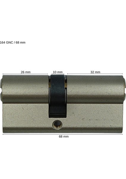 Kale164GNC Standart Silindir-Çelik Pimli-Nikel ( 68mm-26+10+32 )