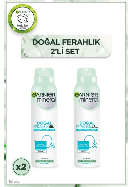 2'li Garnier Mineral Doğal Ferahlık Deodorant Seti