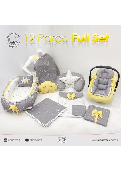 Samanyolu Serisi Gri Sarı 12'li Set