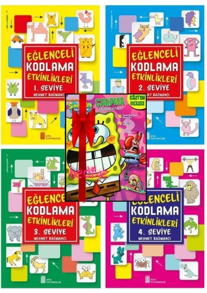 Ata Eğlenceli Kodlama Etkinlikleri (1-2-3-4 Seviye) (Ciltli)