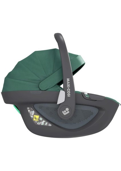 Adac'lı Pebble 360 Derece Dönebilen Yatabilen Bebek Oto Koltuğu ve Ana Kucağı 0-13 kg Essential Green