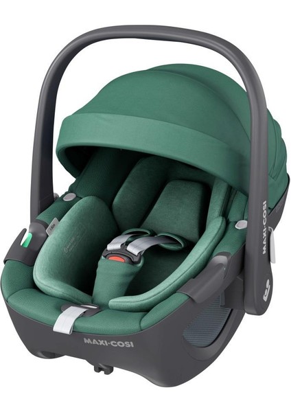 Adac'lı Pebble 360 Derece Dönebilen Yatabilen Bebek Oto Koltuğu ve Ana Kucağı 0-13 kg Essential Green