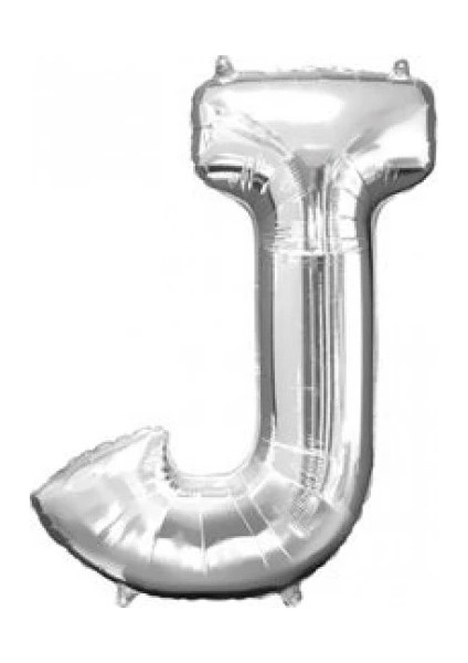 J Harf Folyo Balon Gümüş