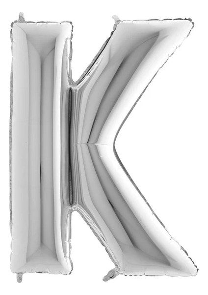 Folyo Balon Harf Gümüş K