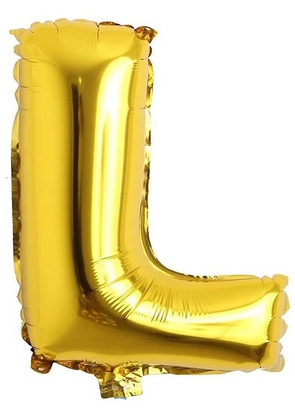 L Harfi Gold Folyo Balon