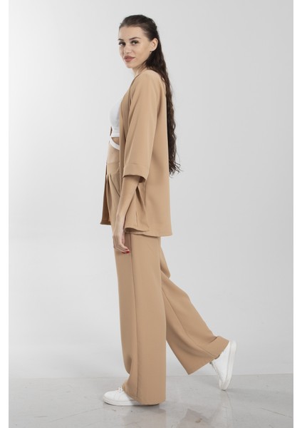 Camel Kimono Pantolon Ikili Krep Takım 0106314.09 modelleri