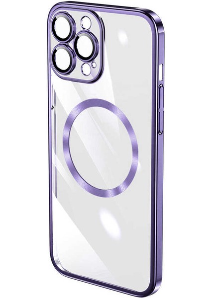 Apple iPhone 14 Pro Kılıf Sert Transparan Arka Kamera Korumalı Riksos