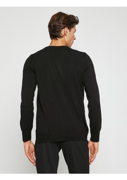 Basic Knitwear Sweater V Neck