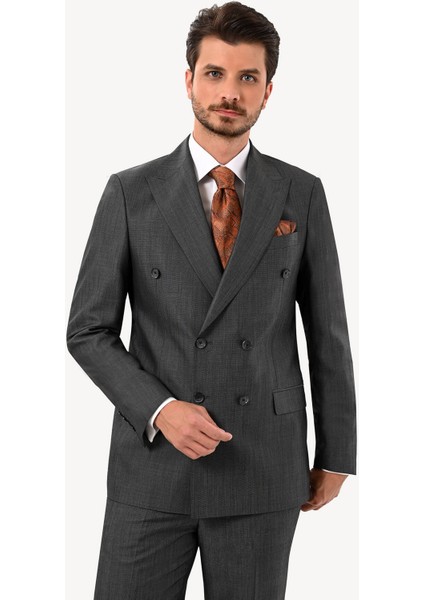 Erkek Regular Fit Kruvaze Takım Elbise modelleri