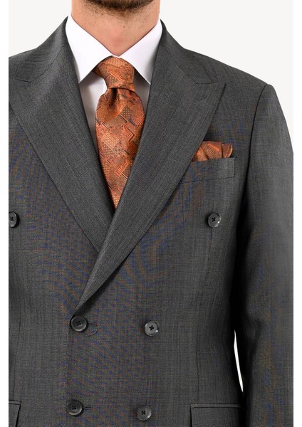 Erkek Regular Fit Kruvaze Takım Elbise fırsatları