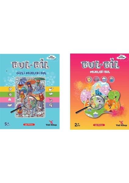 Bul Bil Serisi Eğlenceli Obje Bulma Etkinlik Kitap Seti