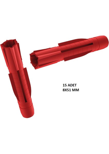 Sese Tox Çok Amaçlı Plastik Dübel 8x51 8 mm 15 Adet