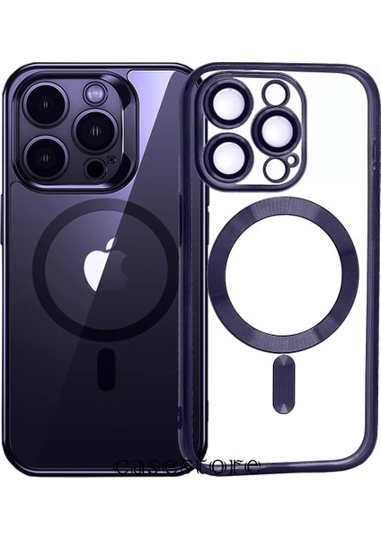 Iphone 11 Pro Uyumlu Kılıf Kamera Derin Korumalı Korumalı Manyetik Magsafe Renkli Şeffaf