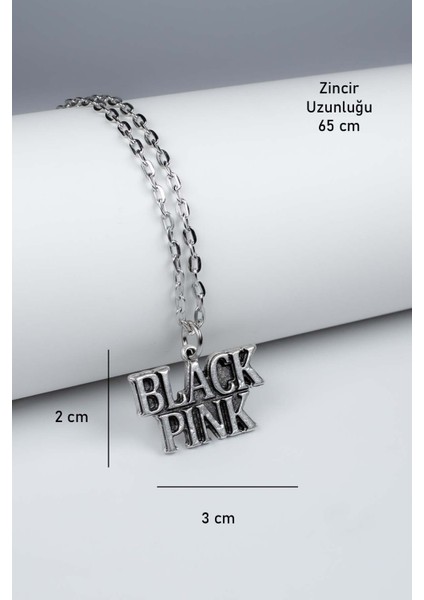 Black Pınk Kore Fan Kolye Gümüş Kaplama Klasik Zincir fiyatları