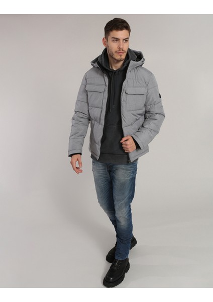 Jjbrady Puffer Sn Gri Erkek Mont 12212233-Light