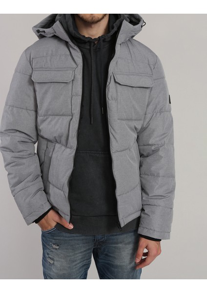 Jjbrady Puffer Sn Gri Erkek Mont 12212233-Light