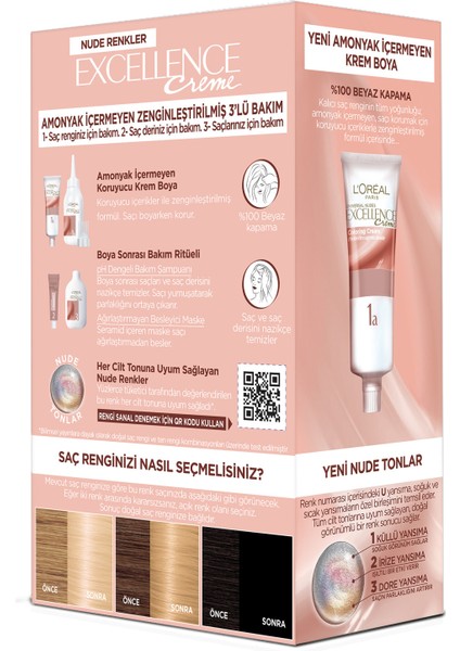 Excellence Creme 10U Nude Açık Sarı Saç Boyası 2'li Set fırsatları