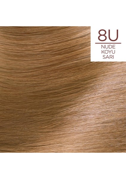 Excellence Creme 8u Nude Koyu Sarı Saç Boyası 3'lü Set