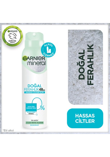 3'lü Garnier Mineral Doğal Ferahlık Deodorant Seti fırsatları