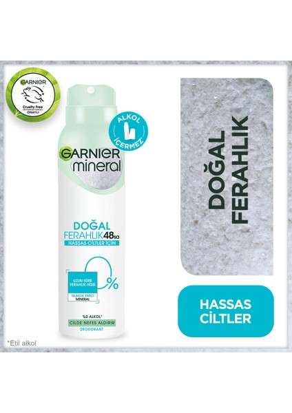 4'lü Garnier Mineral Doğal Ferahlık Deodorant Set,