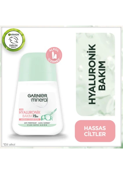 2'li Garnier Mineral Hyaluronik Bakım Roll-On Seti