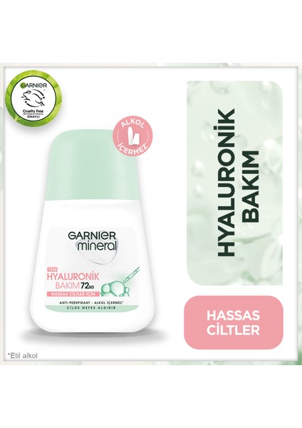 3'lü Garnier Mineral Hyaluronik Bakım Roll-On Seti