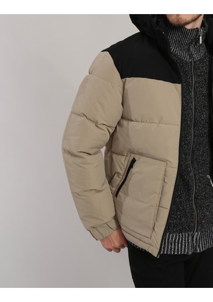 Kapüsonlu Fermuarli Puffer Mont- Otto