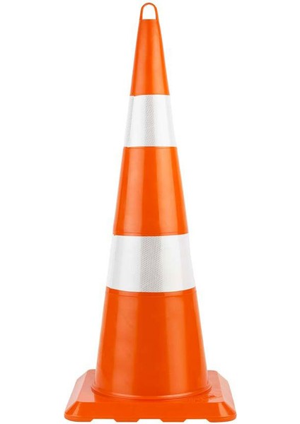 90'lık Kırılmaz Trafik Konisi (Çift Reflektifli)