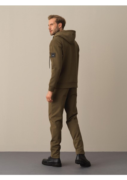 Erkek Haki Slim Fit Sweatmont indirimleri