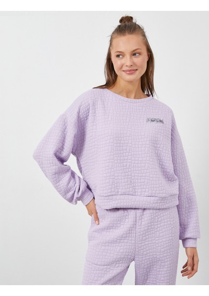 Uzun Kollu Pijama Üstü Baskılı Dokulu modelleri