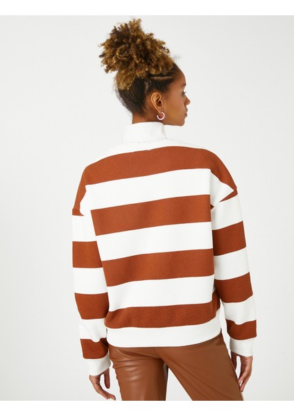 Bisiklet Yaka Sweatshirt Uzun Kollu fırsatları