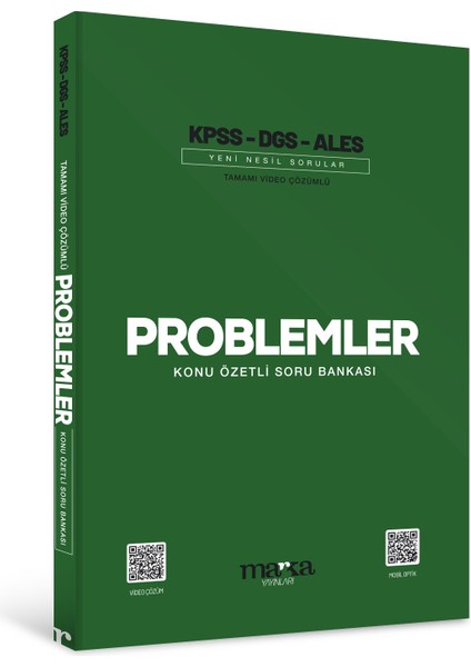 2025 KPSS DGS ALES Problemler Konu Özetli Yeni Nesil Soru Bankası Tamamı Video Çözümlü