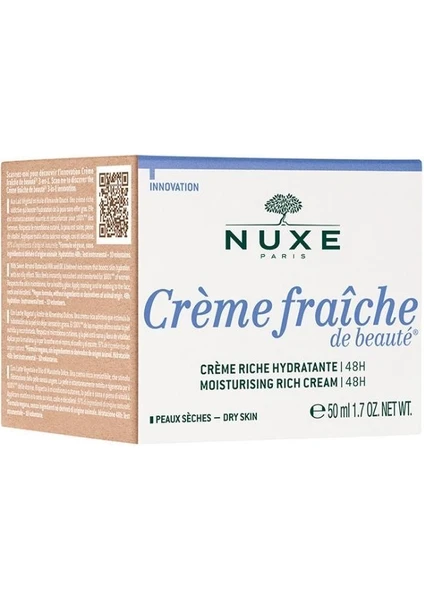 Creme Fraiche De Beaute 48H Moisturizing Rich Nemlendirici Yoğun Bakım Kremi (Kuru Ciltler) 50ML