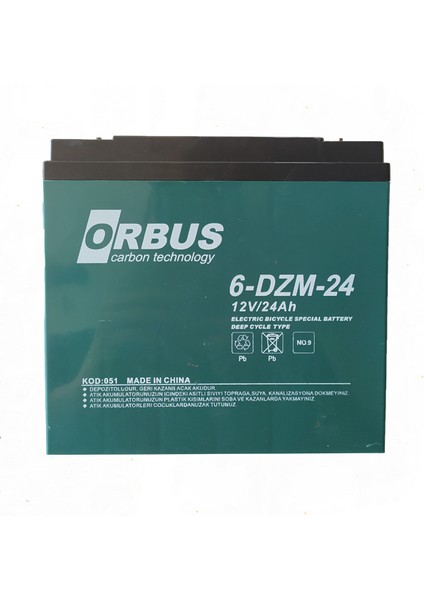 Kuru Akü 12V 24AH Orbus