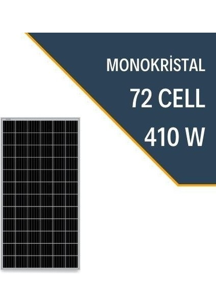 410W Watt Monokristal Güneş Paneli