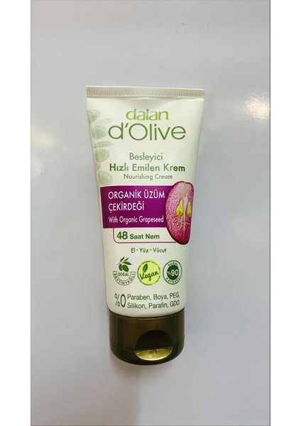 D'olive Krem Tüp 60ML Üzüm Çekirdeği