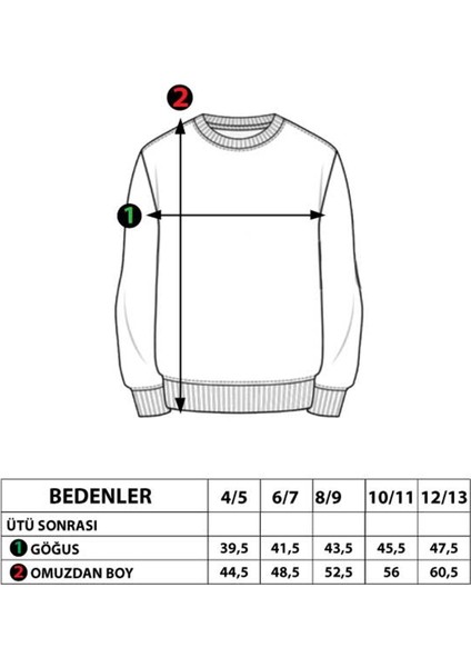 Toontoy Kız Çocuk Komple Gülen Ifade Baskılı Sweatshirt fiyatları