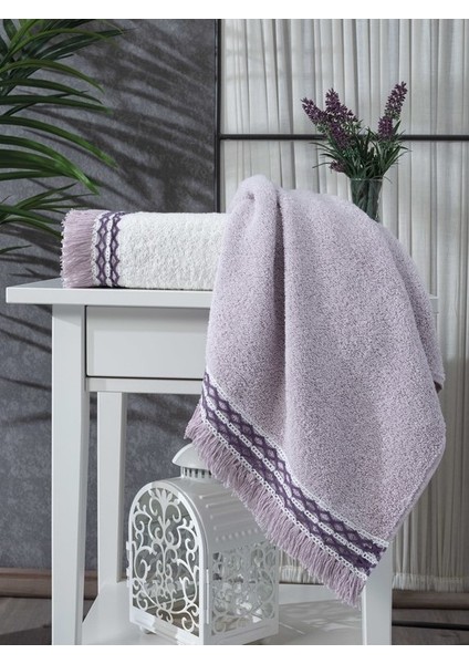 Püskül Dantelli El / Yüz Havlusu 50 x 85 cm 2 Adet